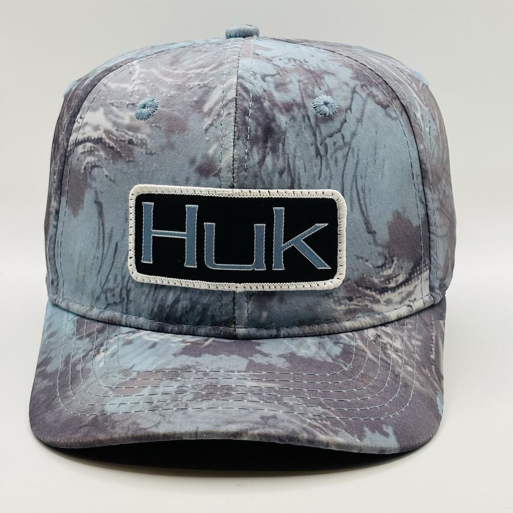HUK FISHING Trucker Hat Colorful Camo Baseball Cap Adjustable Snapback